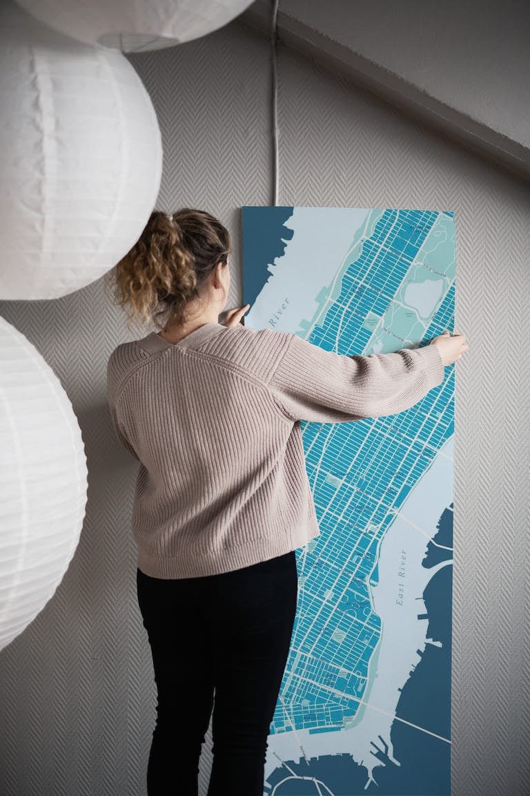 Map of New York behang roll