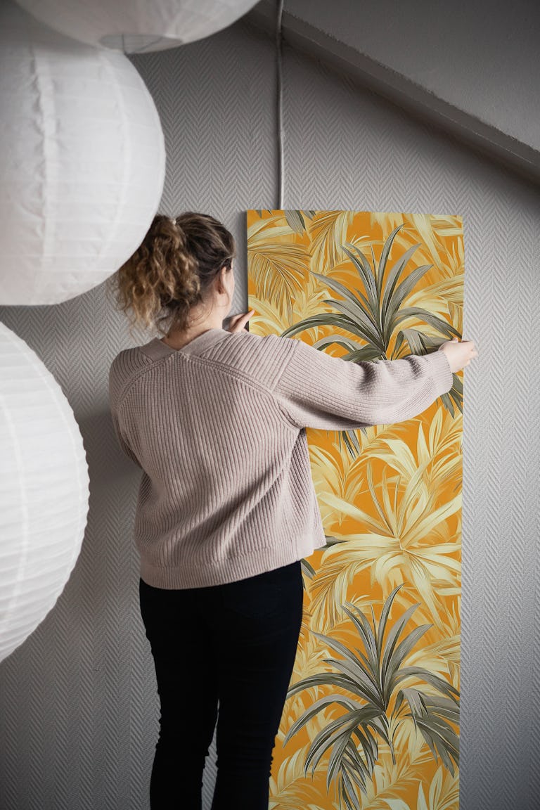 Tropical Golden Jungle wallpaper roll