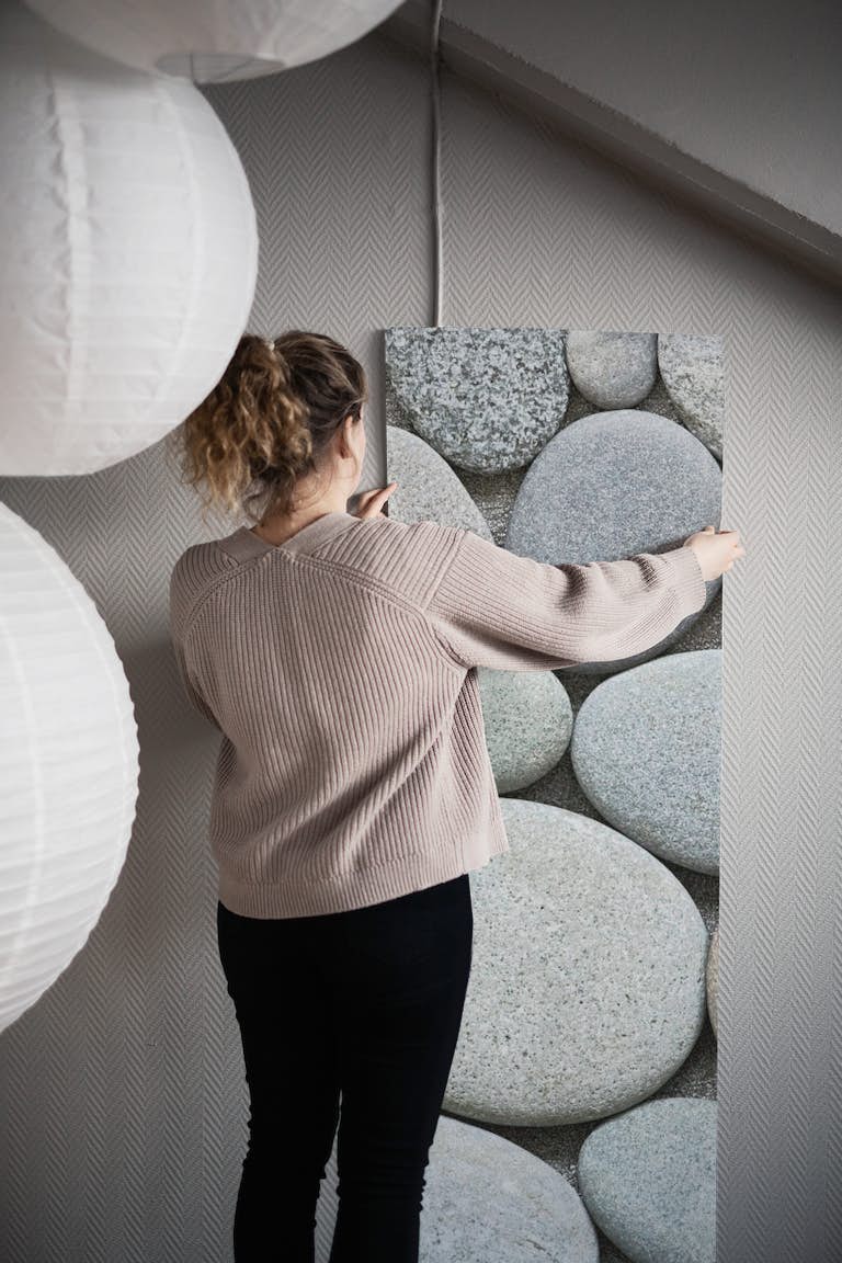 Grey Pebble Simplicity wallpaper roll