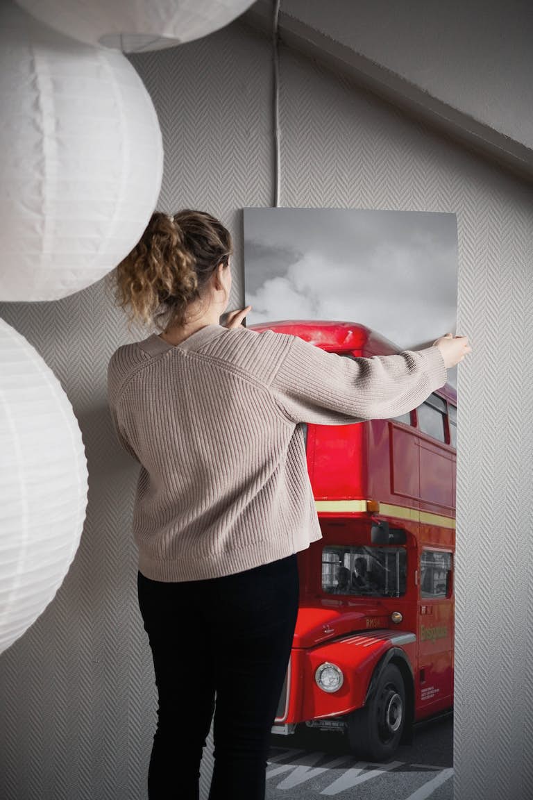 LONDON Red Buses behang roll