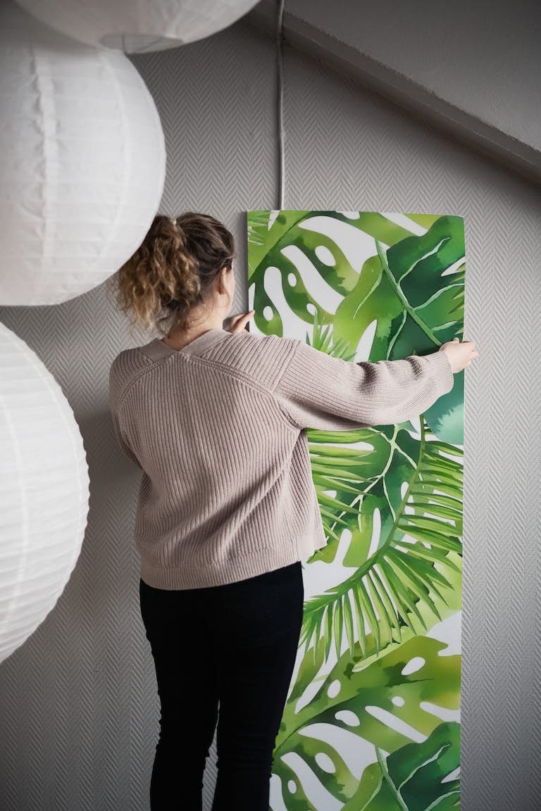 Tropical Green Jungle wallpaper roll
