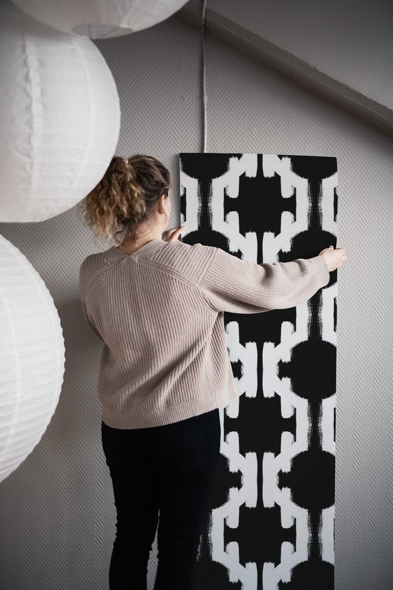 Minimal Orient Form Wallpaper tapetit roll