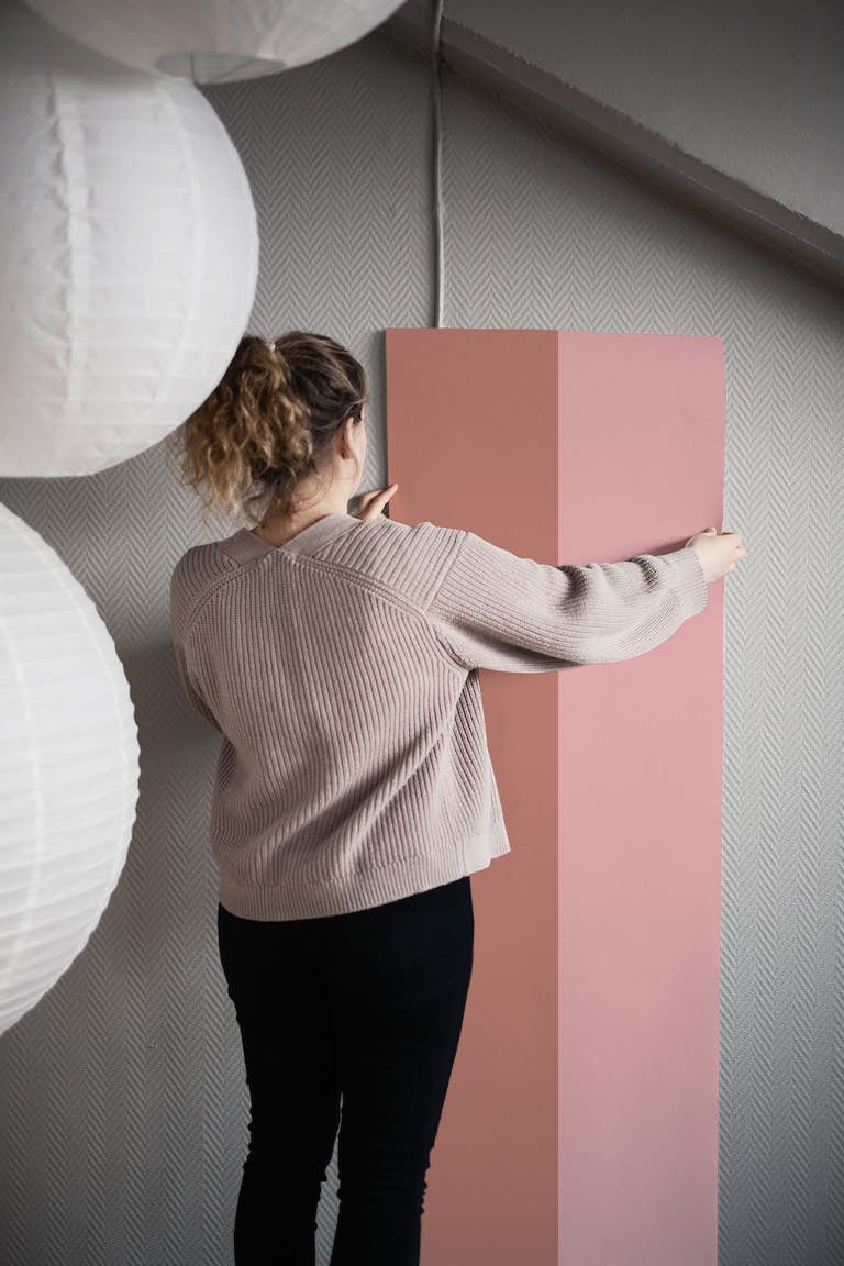 Simple Blush Pink Surface Art behang roll
