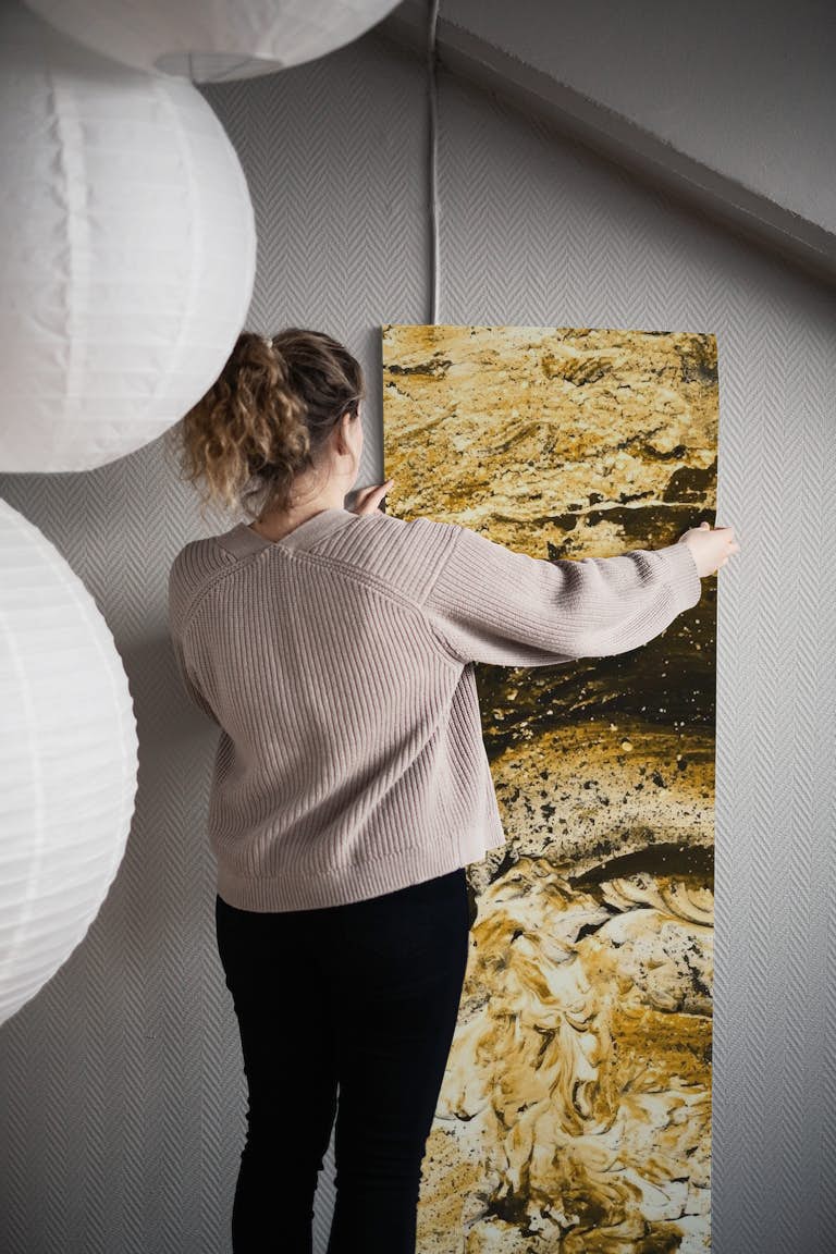 Gold abstract stunning wallpaper roll