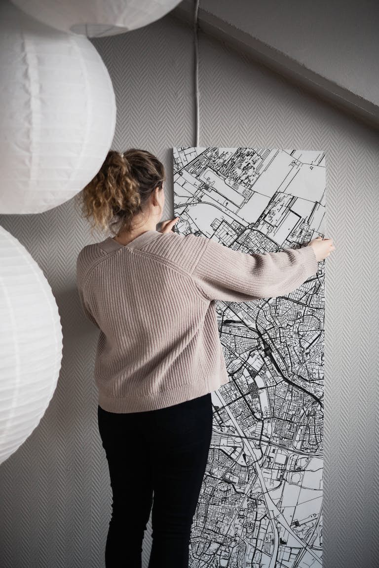 Utrecht Map wallpaper roll