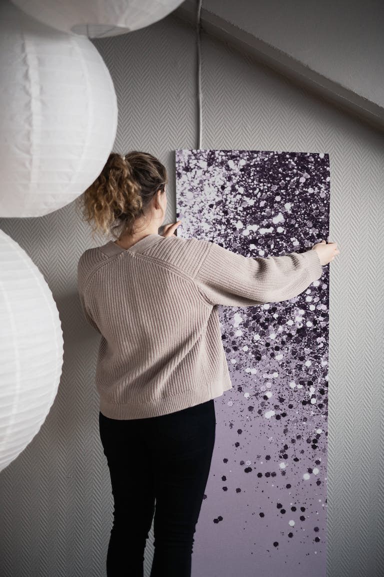 Sparkling Lavender Glitter 1 wallpaper roll