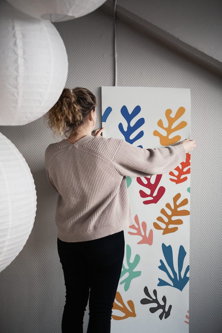 Matisse Inspired Colorful Art wallpaper roll