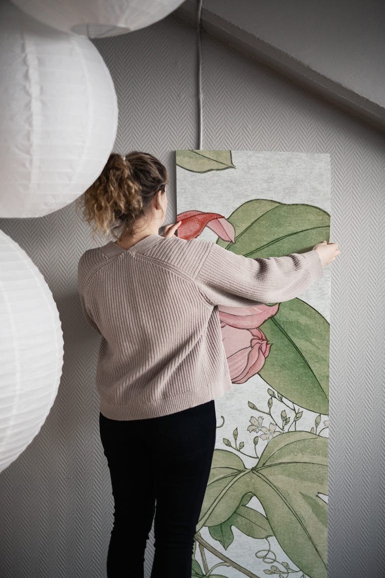 Scandinavian Vintage Florals papel de parede roll