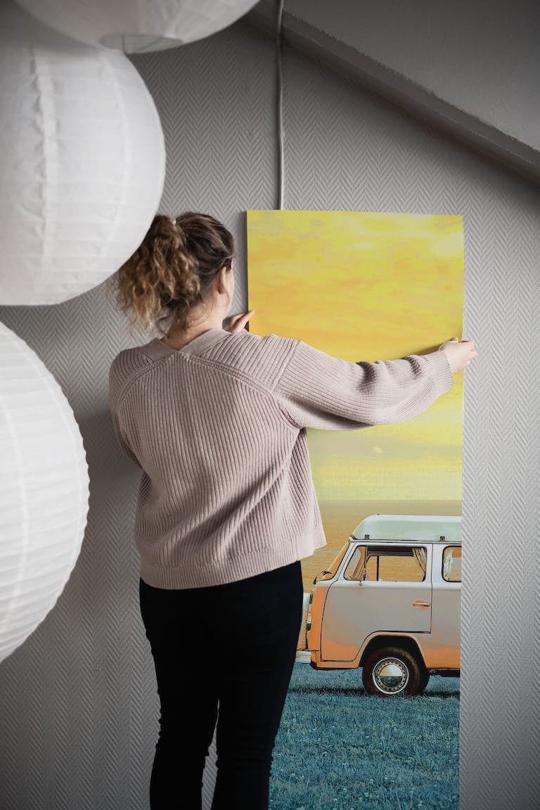 Sunset Van wallpaper roll