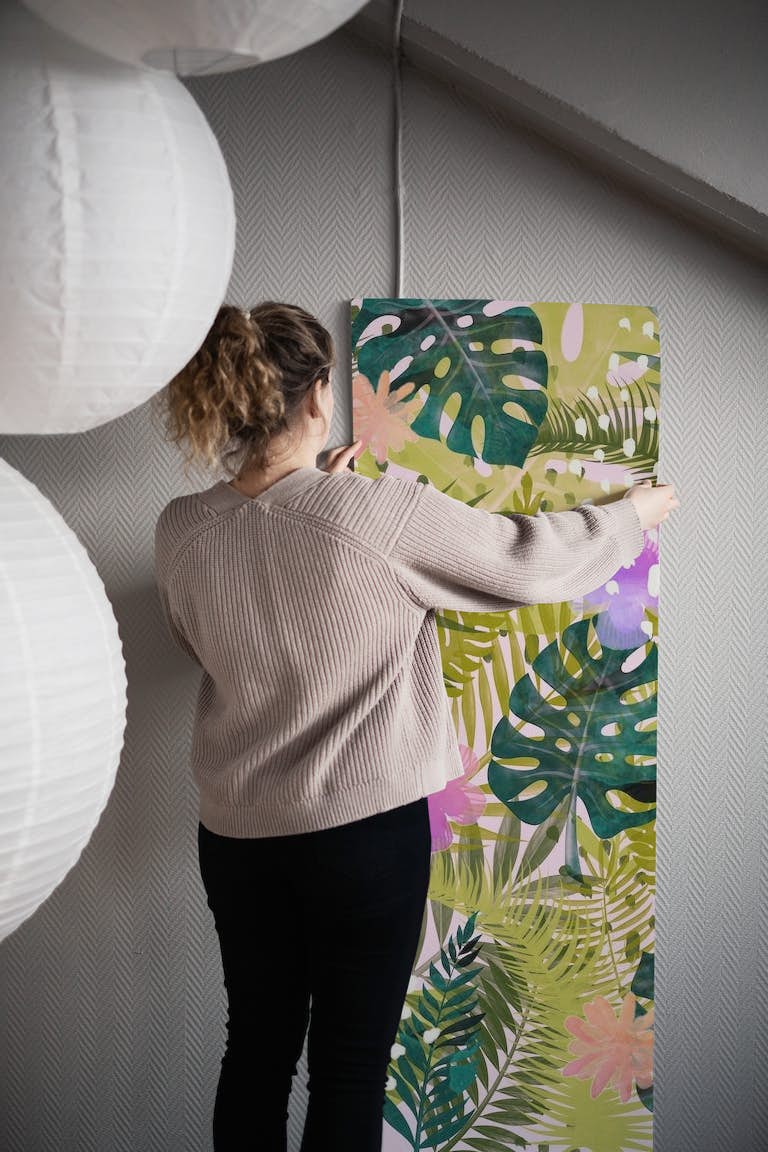 Tropical wall decoration papiers peint roll