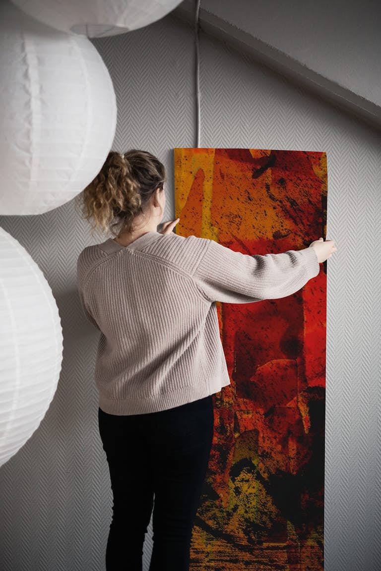 Warm Dye Abstract wallpaper roll