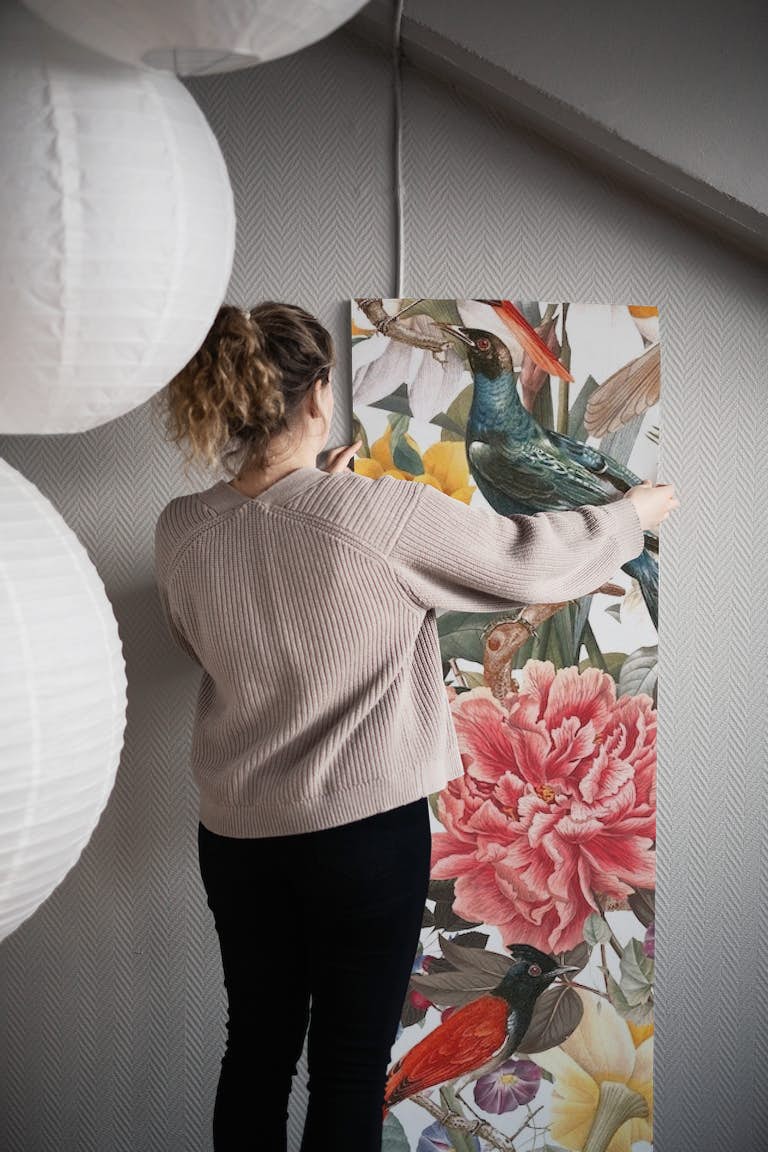 Floral and Birds XXXV behang roll