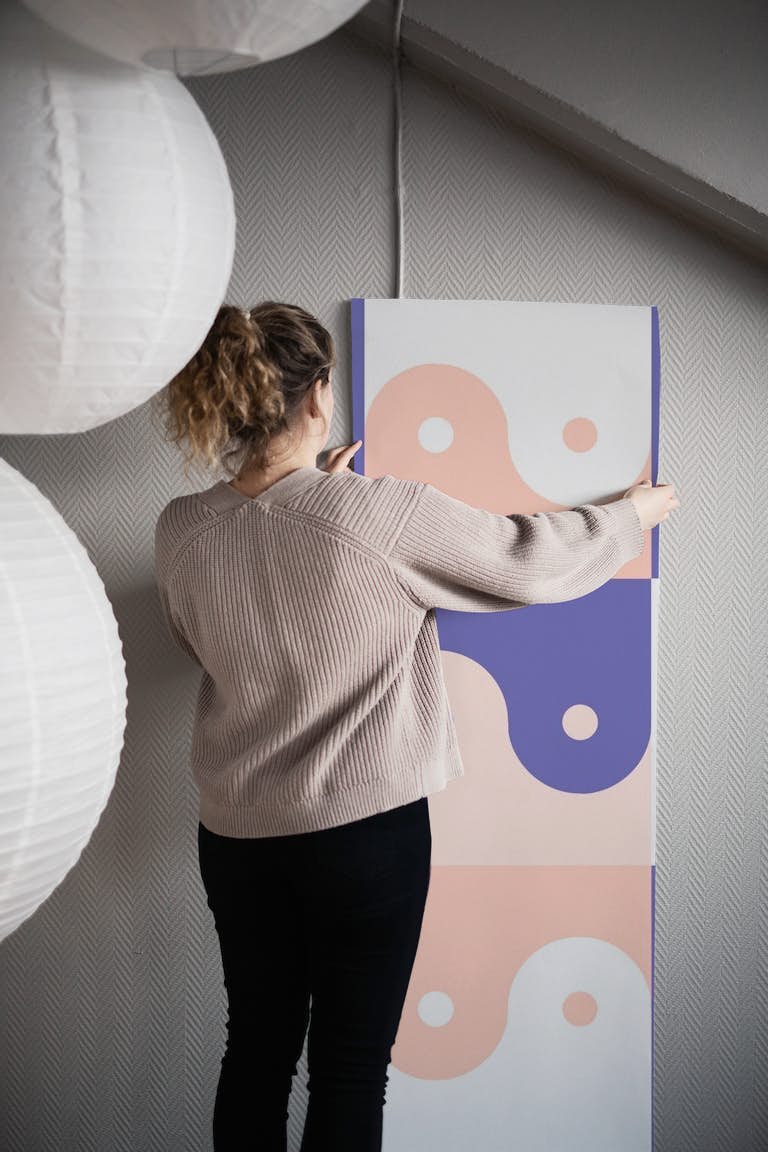Yin Yang Boobs Abstract wallpaper roll