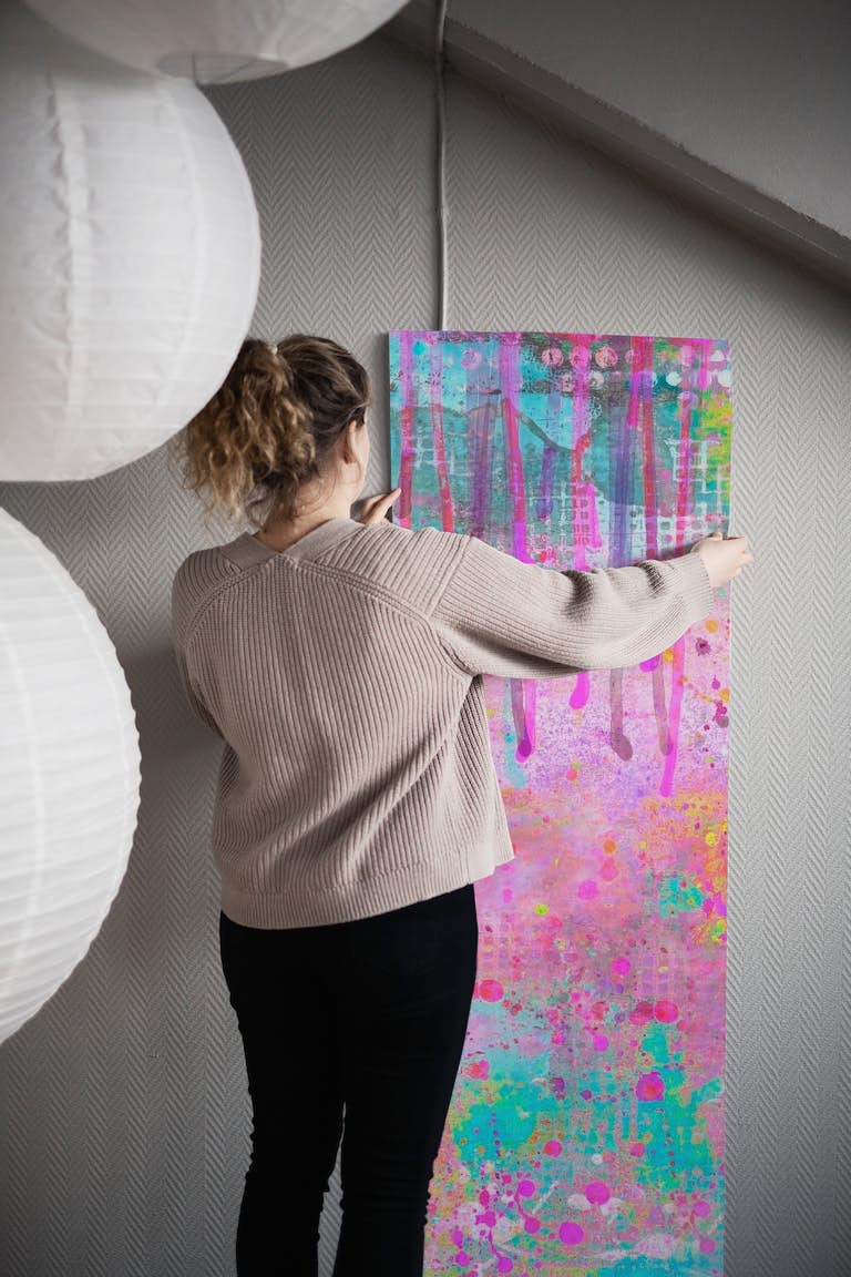 Color Splash Paint Explosion wallpaper roll