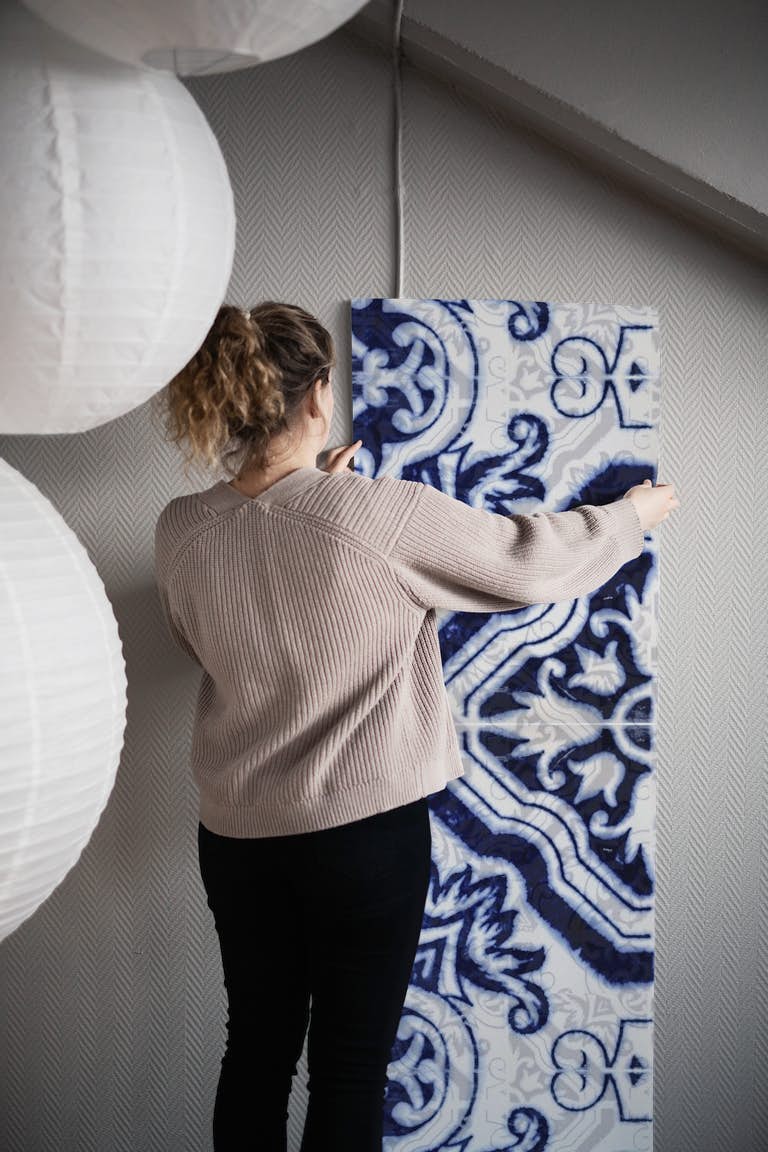 Tiles Portuguese Azulejos behang roll