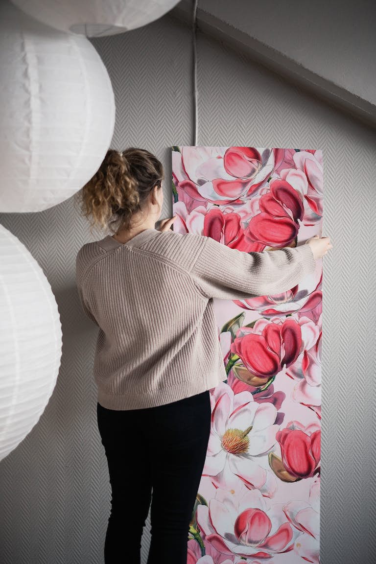 Magnolia Pattern wallpaper roll