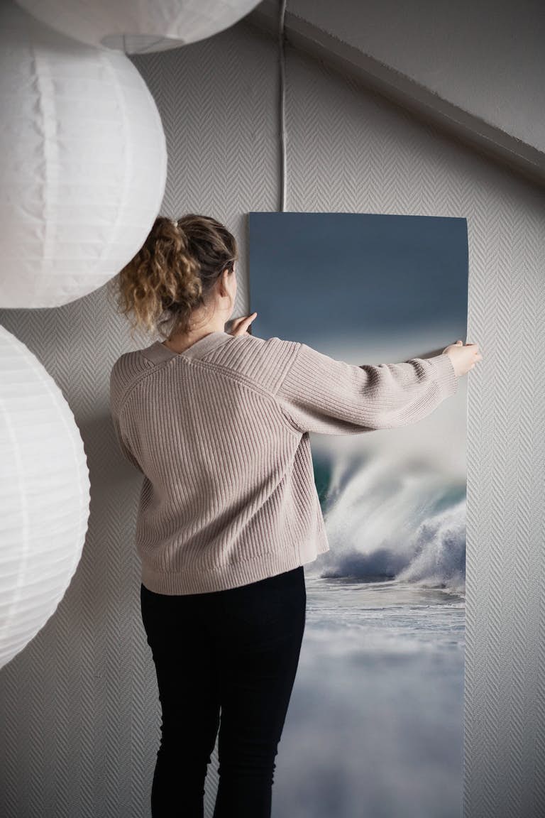 Atlantic surf wallpaper roll