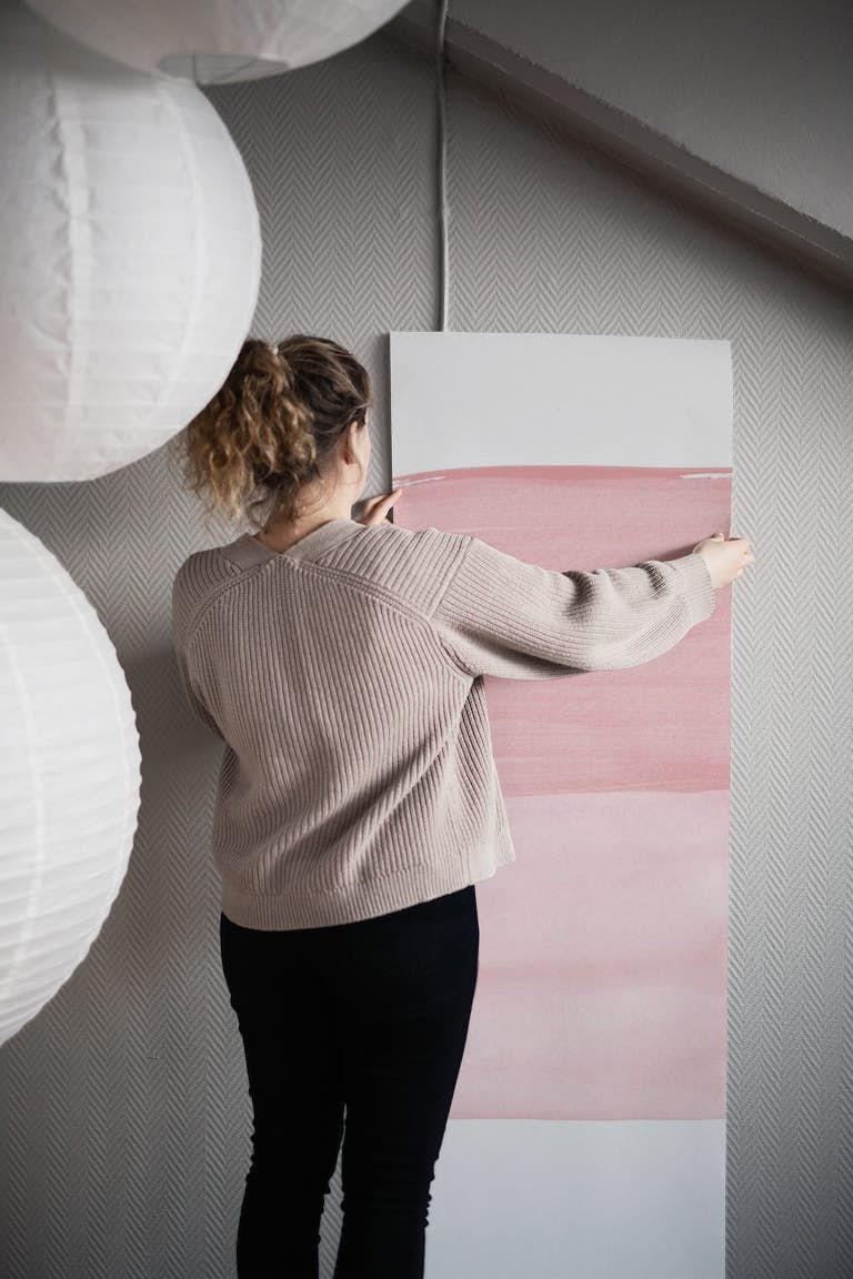 Blush Abstract Minimalism 1 wallpaper roll