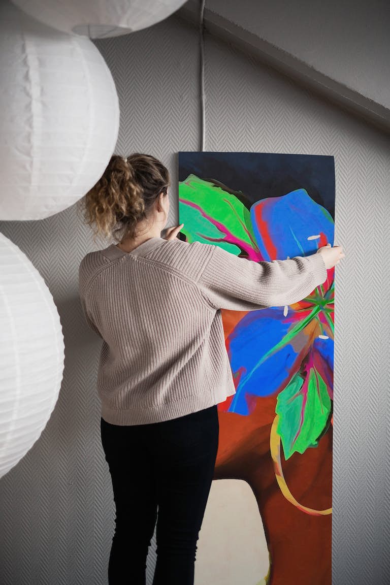 Woman Abstract Flower 2 wallpaper roll