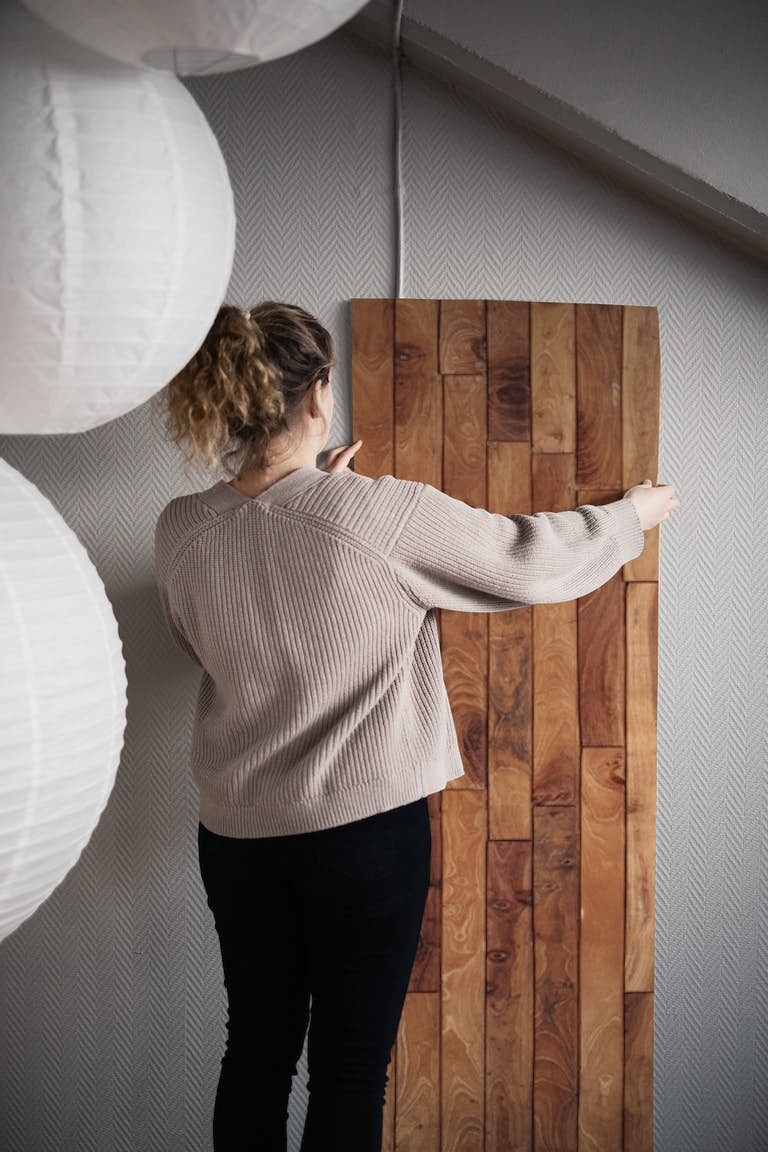 Wooden wall panel papel de parede roll