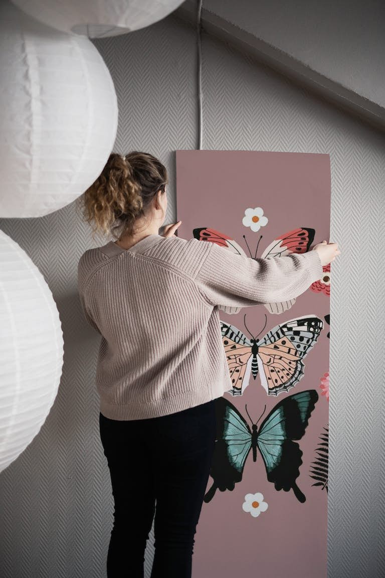 Butterflies Totem 2 wallpaper roll