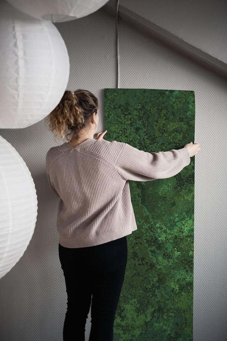Subtle Moss Texture Green wallpaper roll