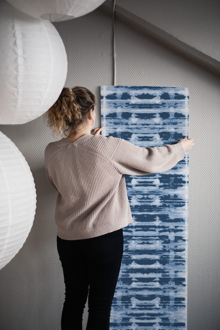 X-Ray Shibori Stripes wallpaper roll
