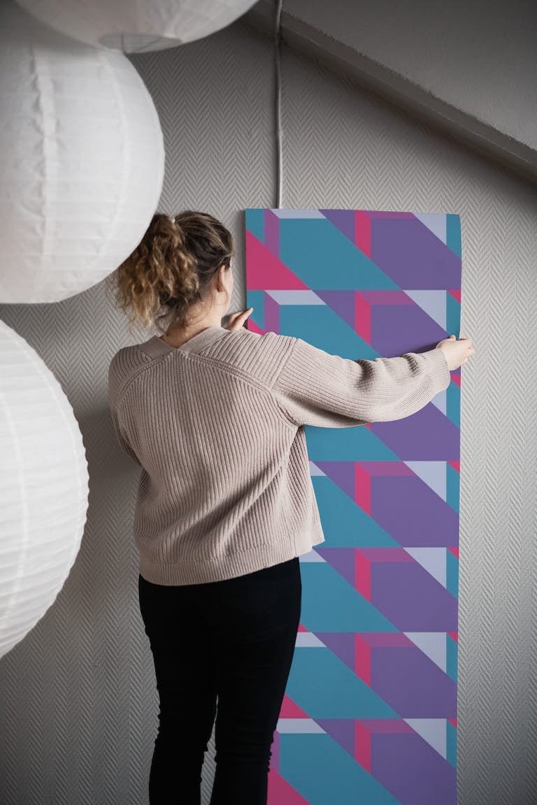 Geometric Abstract Drama wallpaper roll