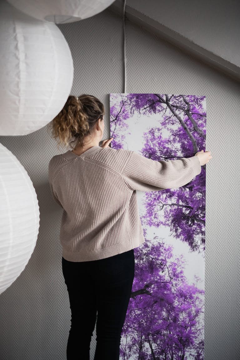 Purple Trees Dream 1 wallpaper roll