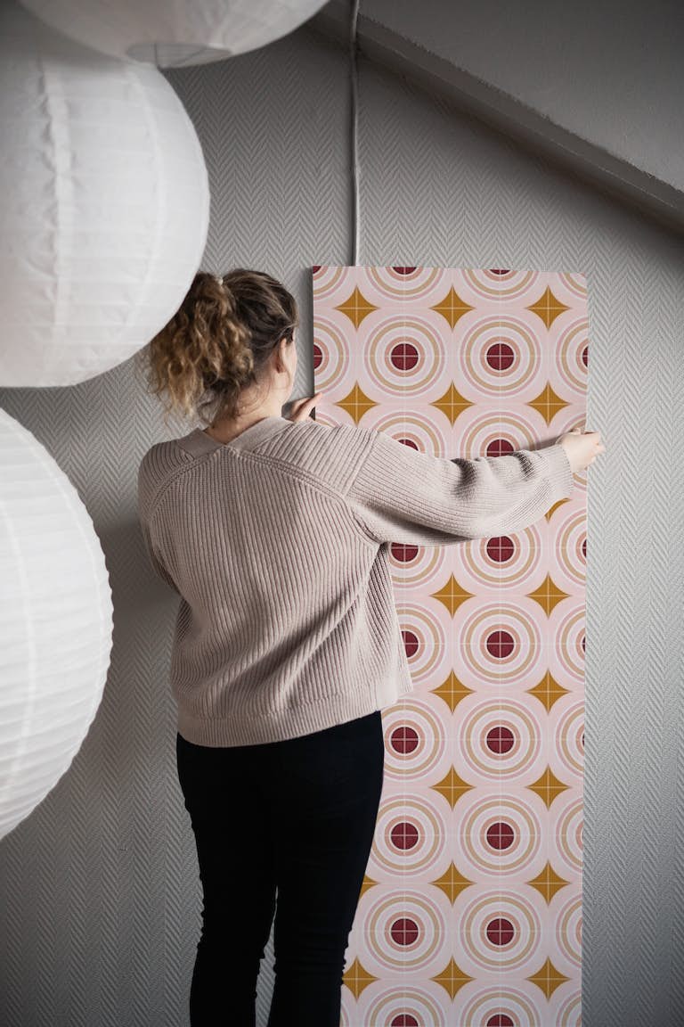 Target Tiles wallpaper roll