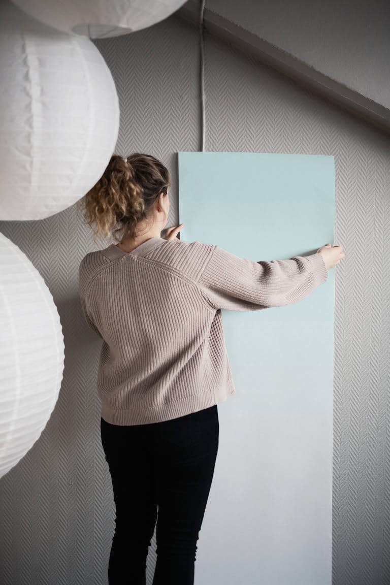 Aqua Pastel ombre wallpaper behang roll