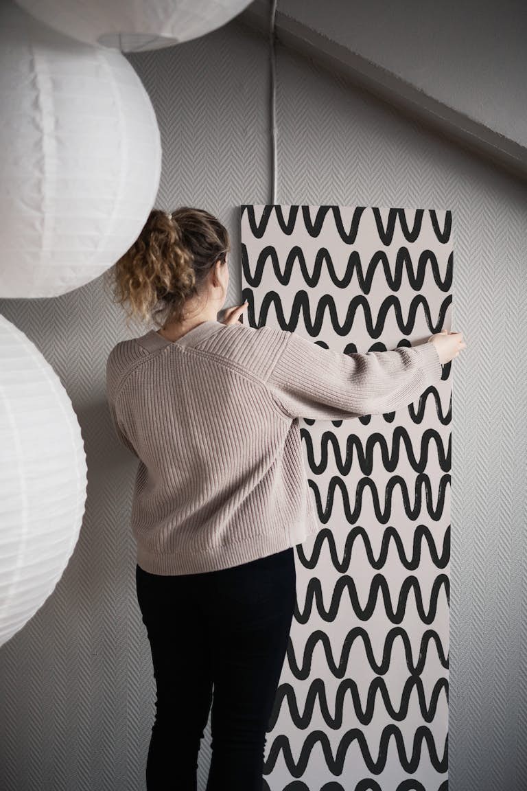 Marker Wavey Pattern wallpaper roll