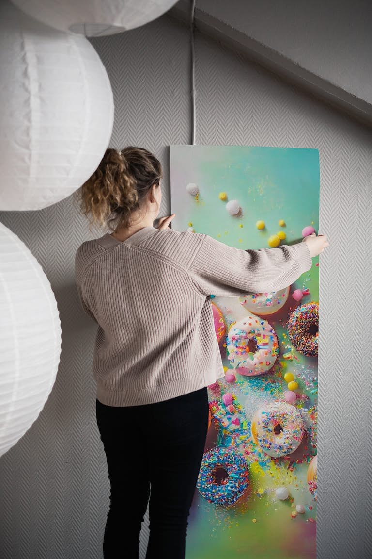 Delicious Donuts behang roll