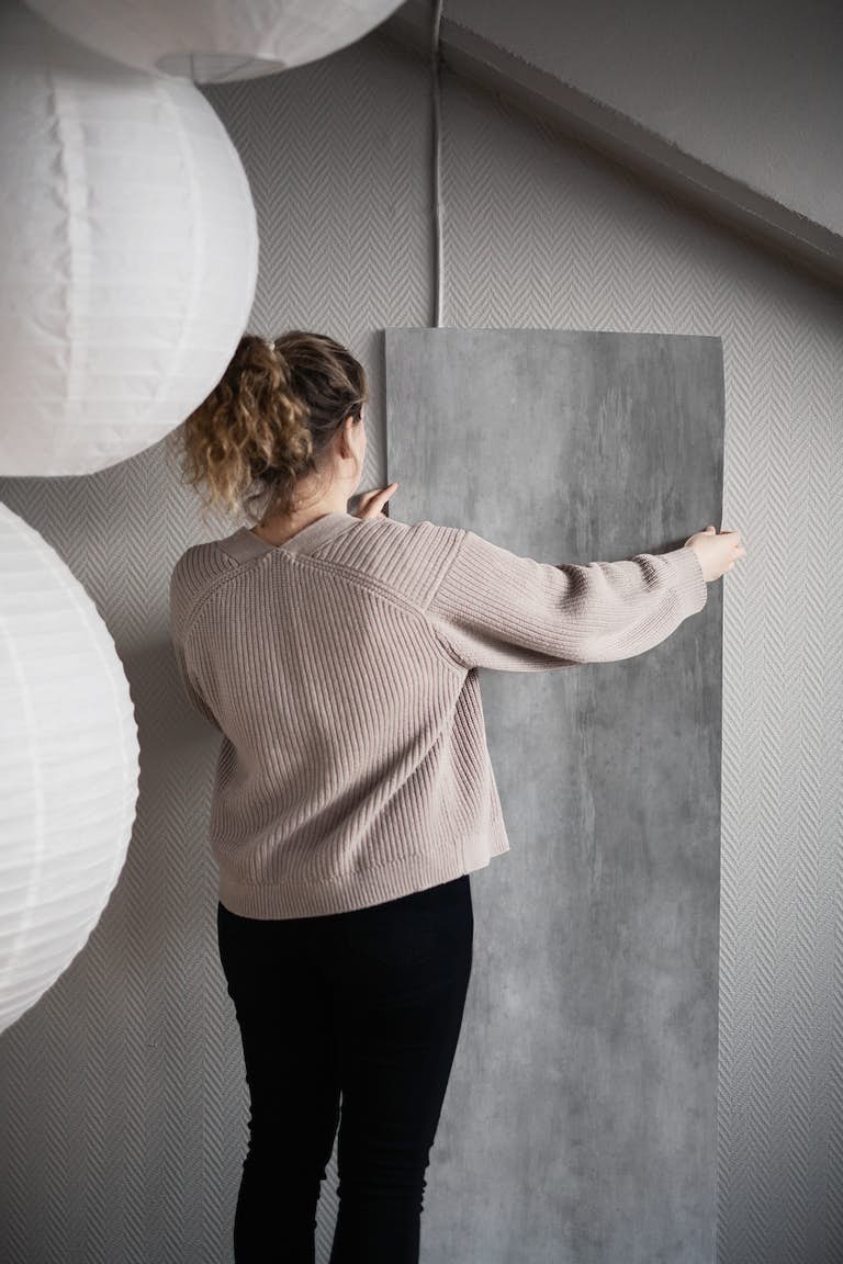 Concrete Wall Grey wallpaper roll