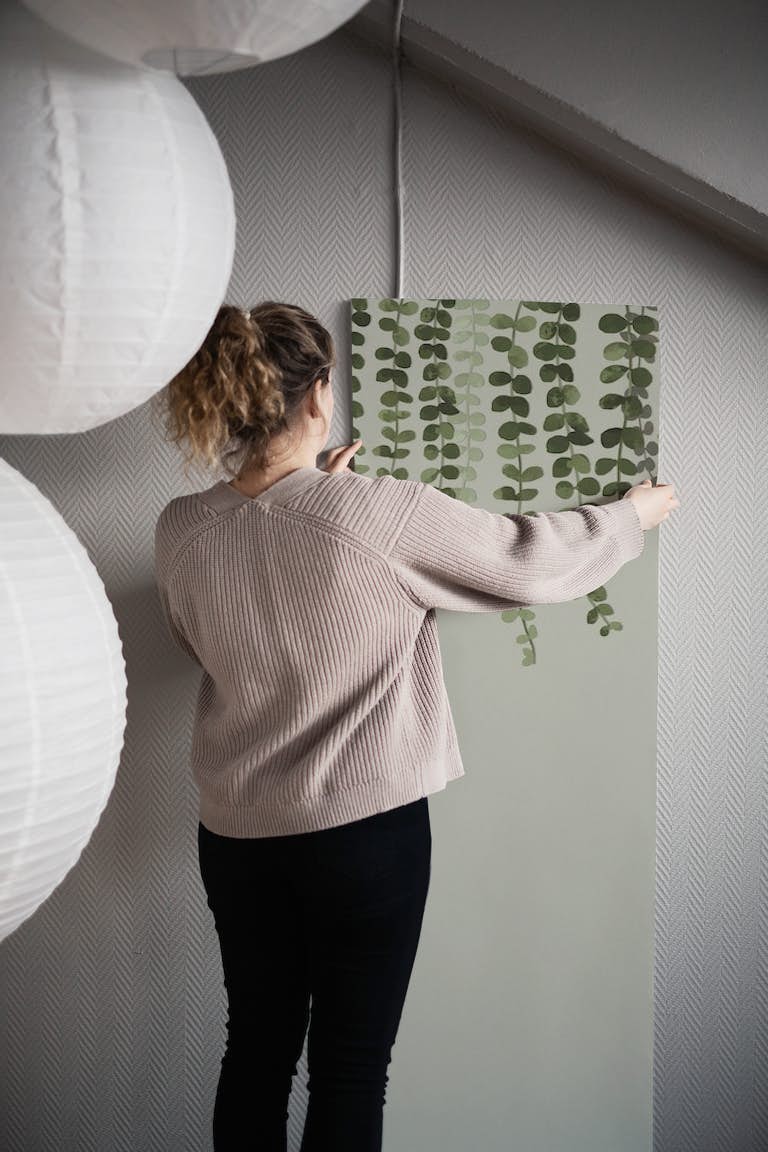 Eucalyptus Wall by MS papel pintado roll