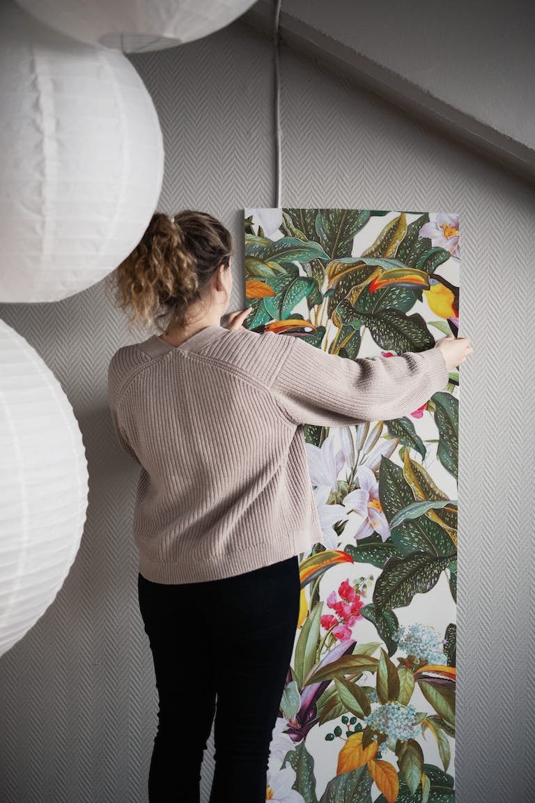 Tropical Toucan Garden I wallpaper roll