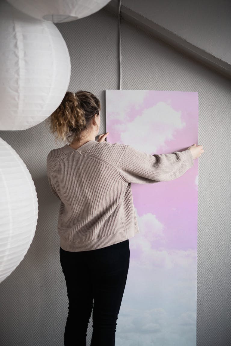 Dreamy Clouds 4 - Unicorn Colors papel pintado roll