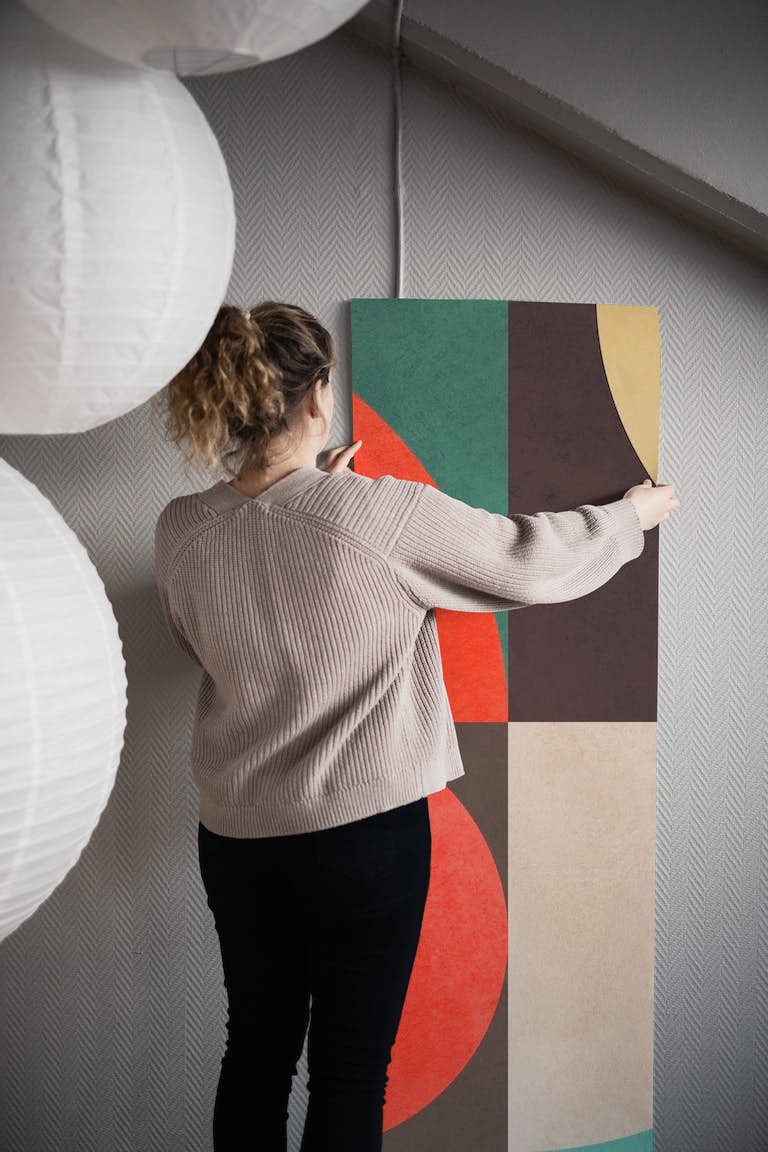 Colorful geometric harmony 05 wallpaper roll