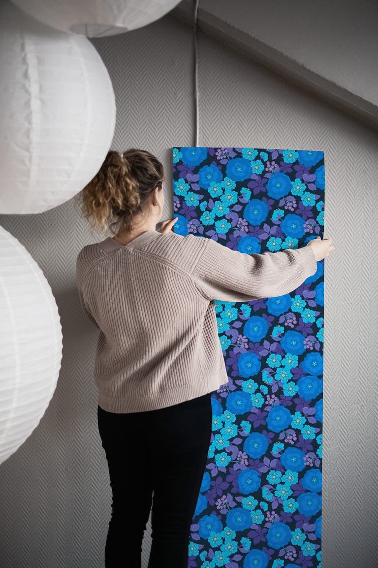 Anna-Lena (Blue) wallpaper roll