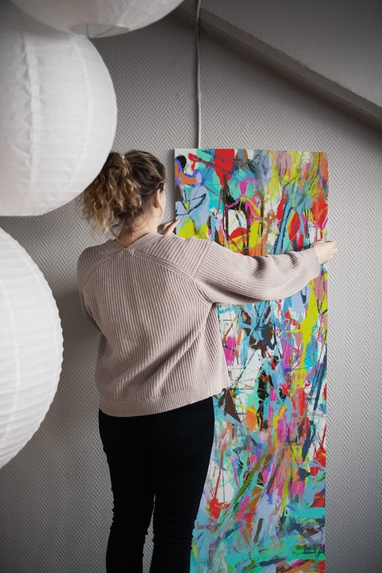 Pollock - An explosion of colors 2 papel pintado roll