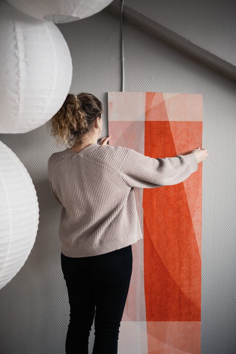Warm Bauhaus Art wallpaper roll