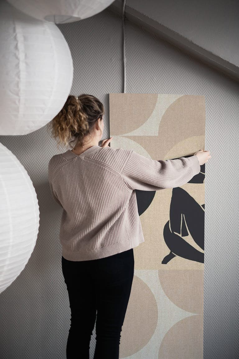 Matisse 50s Mid-Century Abstract wallpaper roll