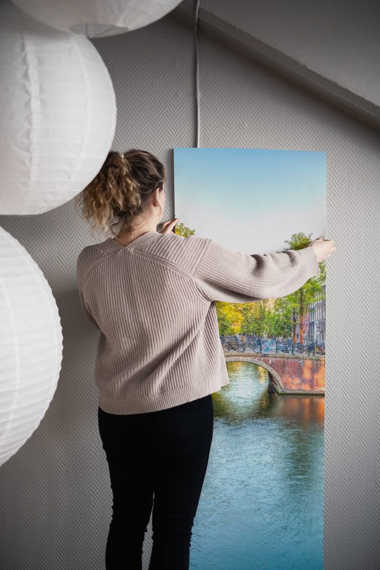 Visit Amsterdam wallpaper roll