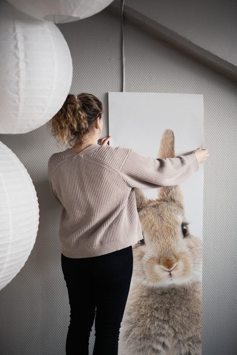 Peekaboo Bunny wallpaper roll
