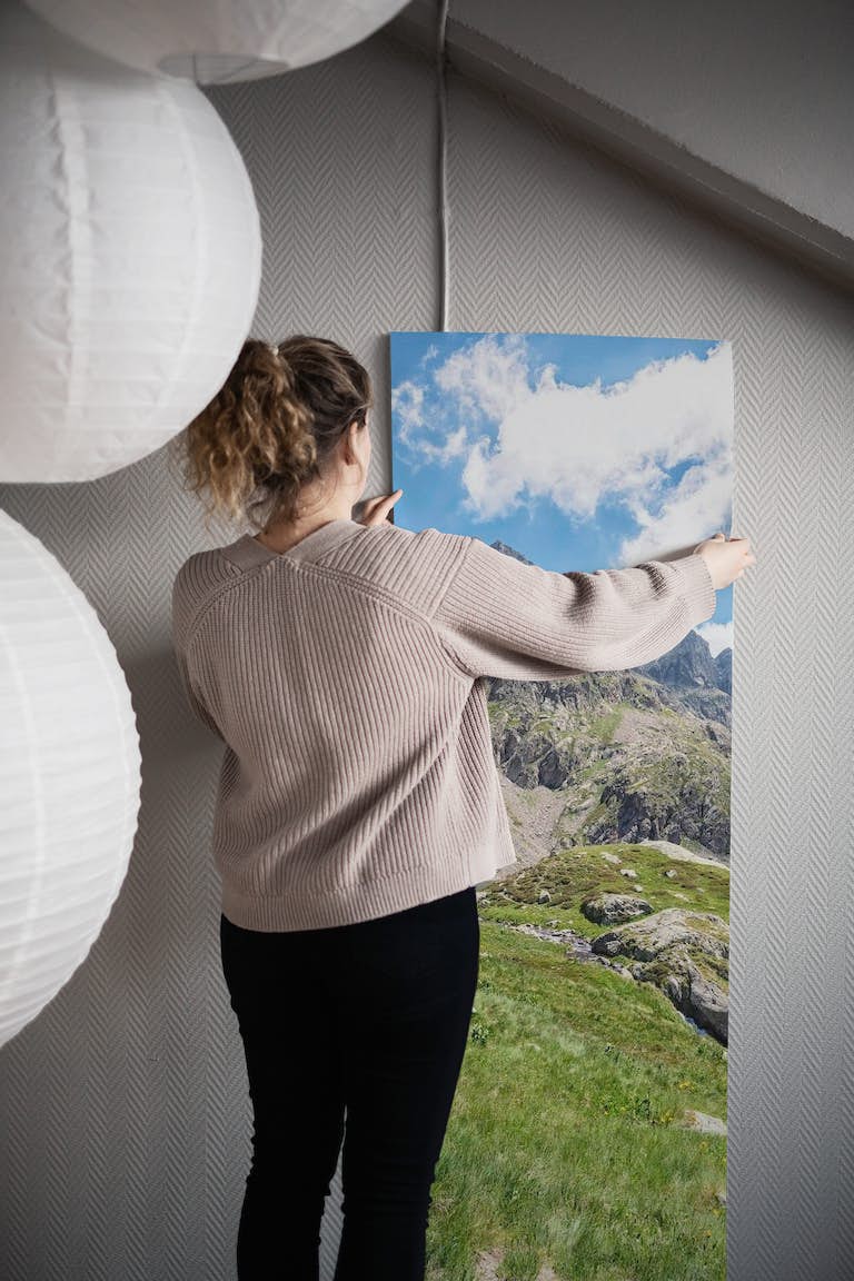 French Alps Landscape papiers peint roll