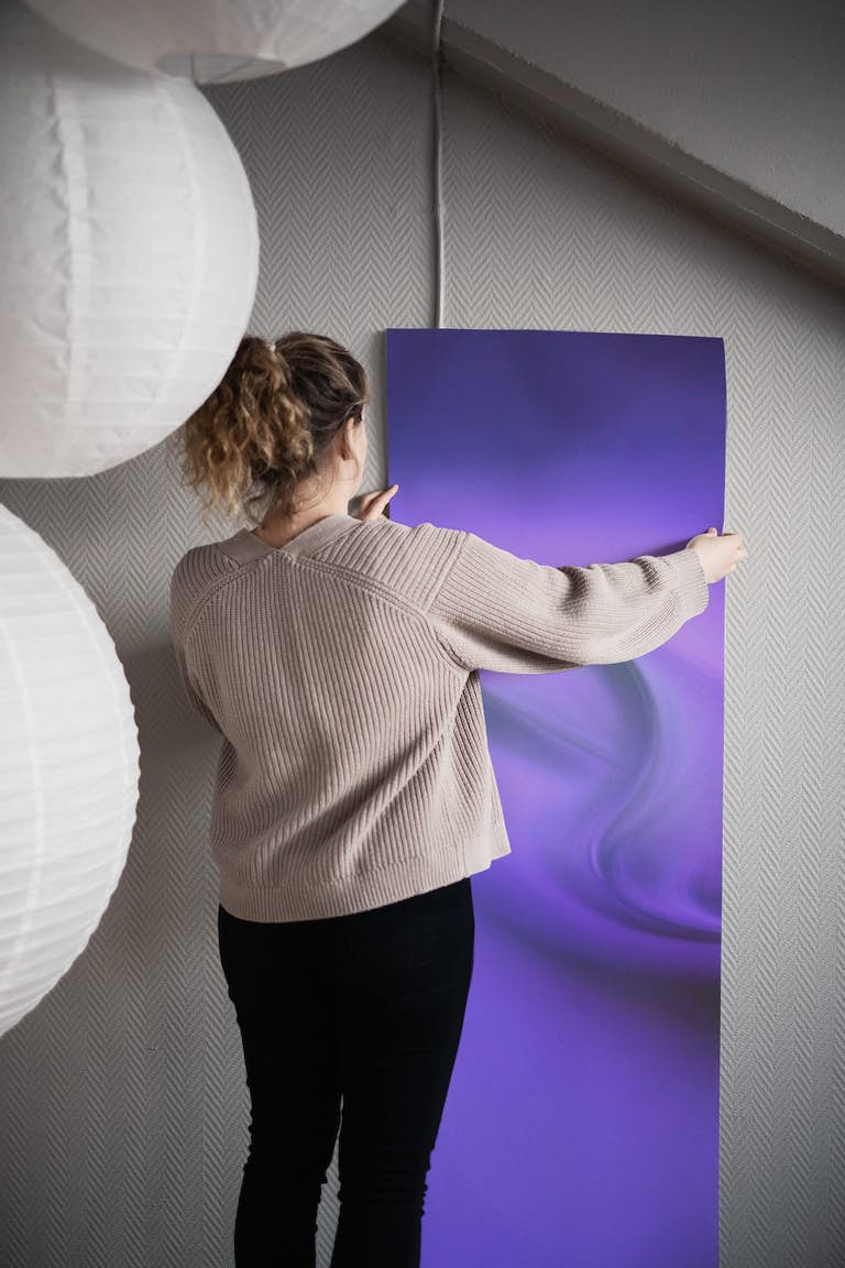 Shapes of purple wallpaper roll