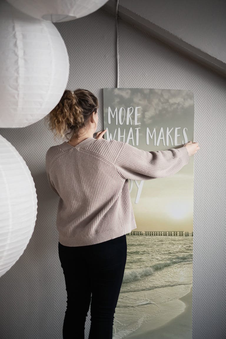 Do more of what makes you happy | Sunset papel de parede roll