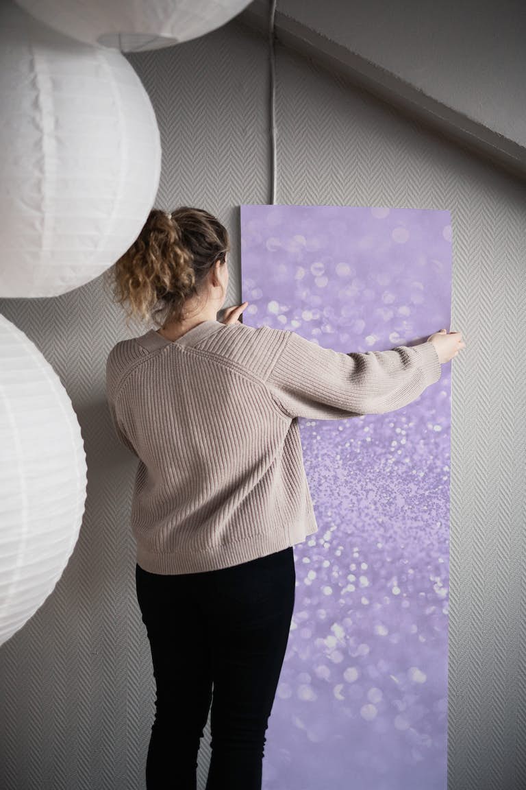 Lavender Princess Glitter 1 (Faux Glitter - Photography) papel de parede roll