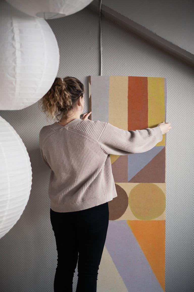 Geometric Shapes & Colors #1 wallpaper roll