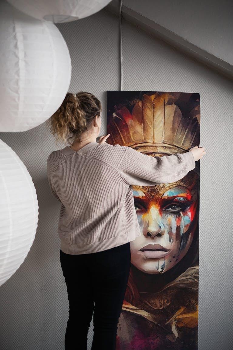 Powerful Warrior Woman #4 wallpaper roll